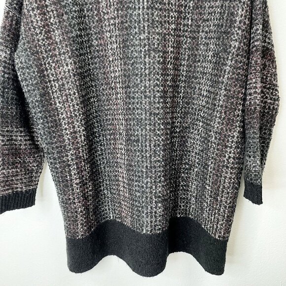 J. Jill Pure Jill Oversized Boxy Sweater XS/S Small Black Mock Neck Tunic - Picture 7 of 10